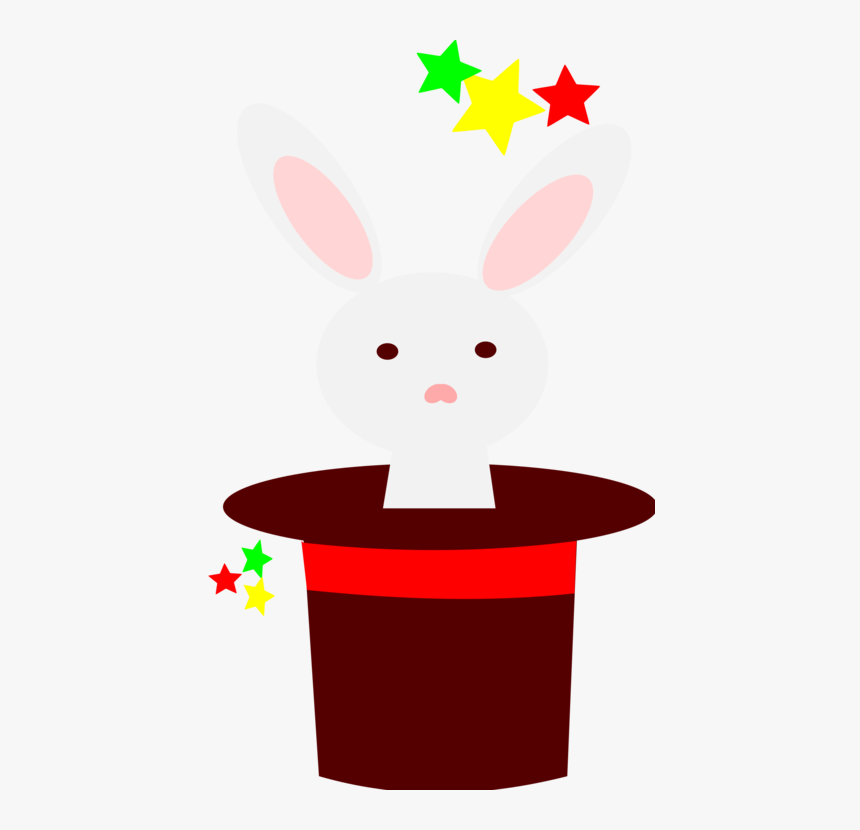 Pink,flower,rabits And Hares - Rabbit In A Hat Png, Transparent Png