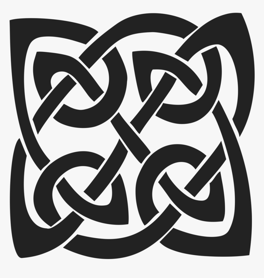 Celtic-365849 - Celtic Square Knot Png, Transparent Png