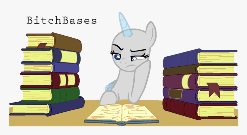 Mlp Base The Was Better By Kingbases - Mlp Base Pony With Book, HD Png Download