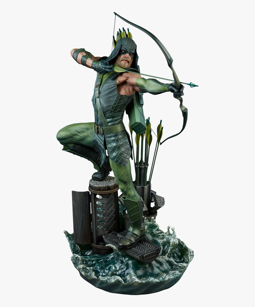 Transparent Green Arrow Up Png - Green Arrow Statue Sideshow, Png Download