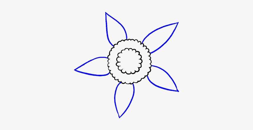 How To Draw Sunflower - Drawing, HD Png Download