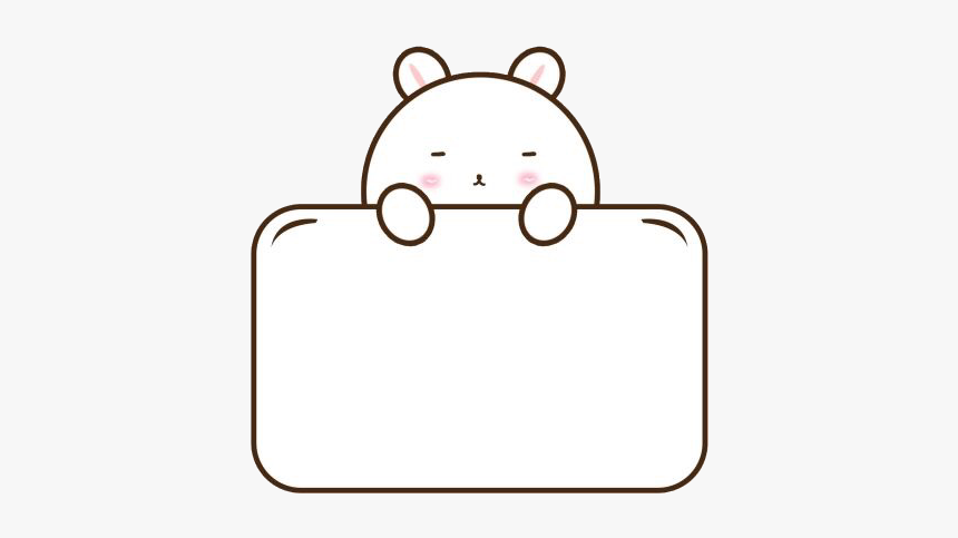 #kawaii #cute #cutie #bear #white #label #stickers - Cartoon, HD Png Download