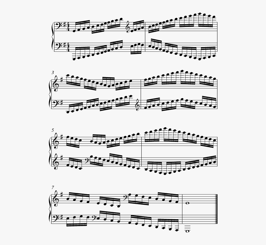 Piano Scales Contrary Motion, HD Png Download