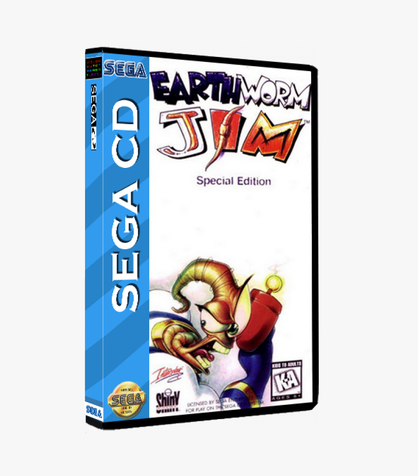 Sega Cd Rom Earthworm Jim Special Edition - Blackhole Assault Sega Cd, HD Png Download