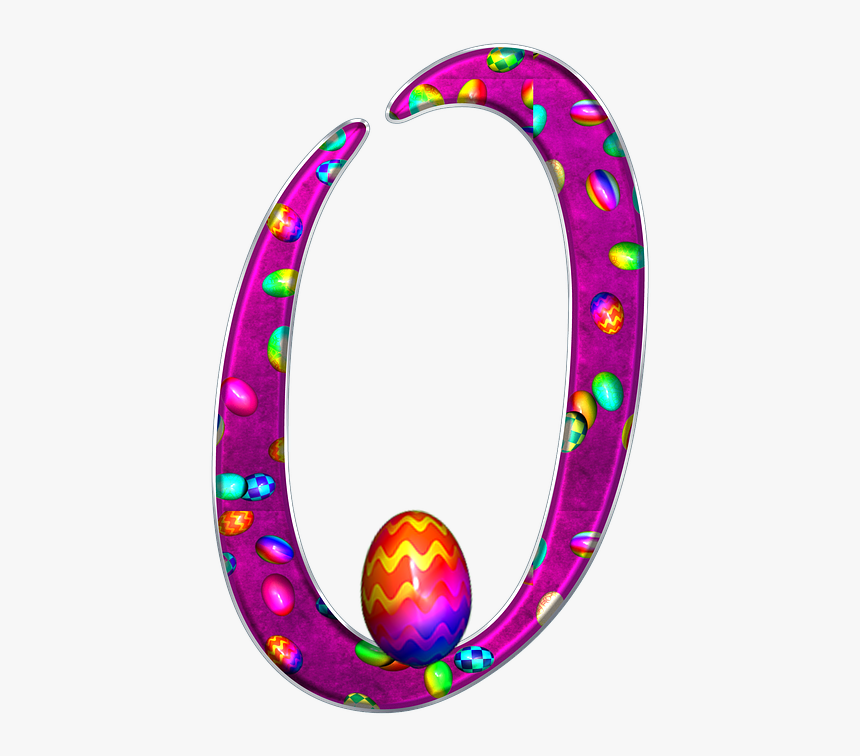Number, 0, Zero, Digit, Background, Easter - Numeros Da Pascoa, HD Png Download