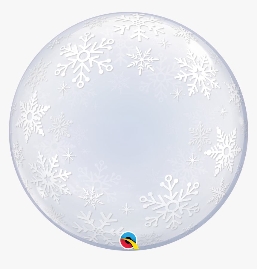 Snowflake Bubble Balloon, HD Png Download