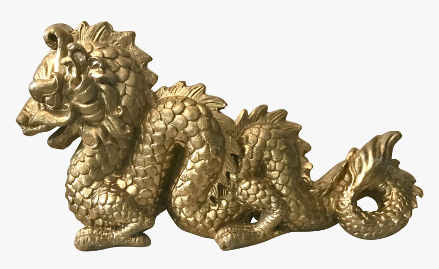 Clip Art Large Serpentine Vintage Gilded - Dragon, HD Png Download