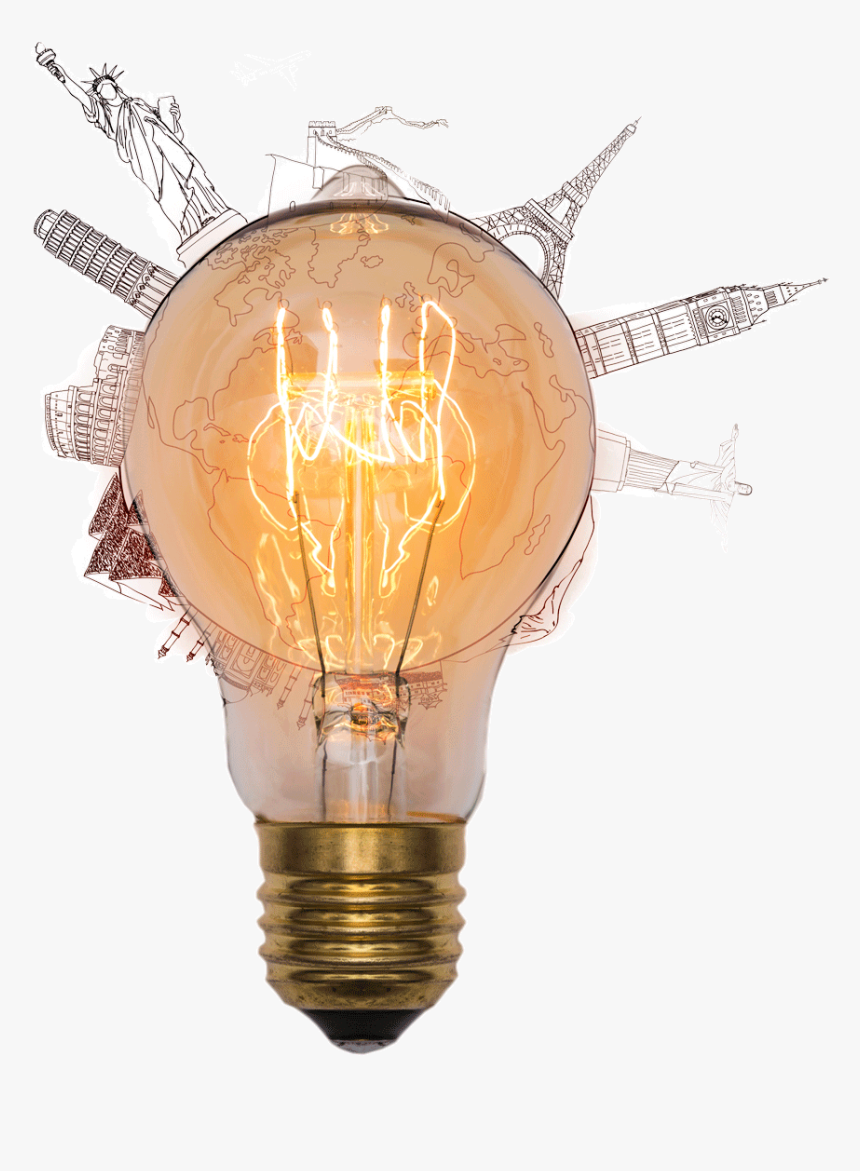 Mundo Lampada - Lâmpada Png, Transparent Png