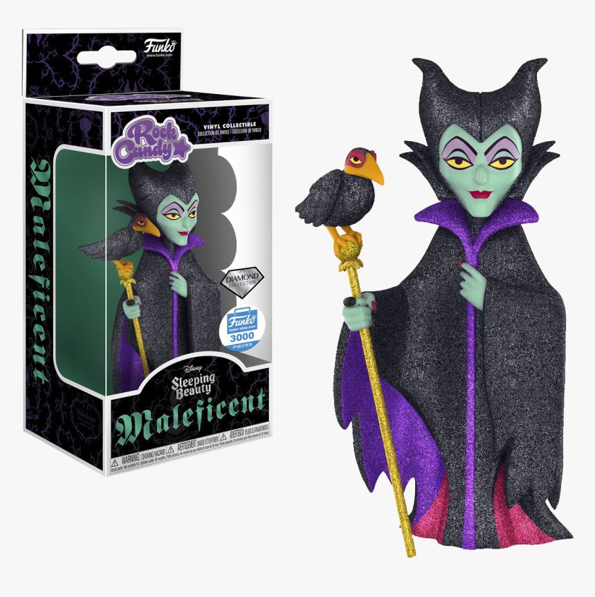 Maleficent Diamond Glitter Rock Candy 5” Vinyl Figure - Funko Maleficent Rock Candy Diamond, HD Png Download