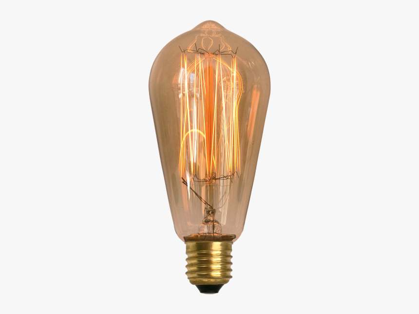 Lâmpada De Filamento De Carbono St58 Squirrel Cage - Lampada Filamento Carbono, HD Png Download