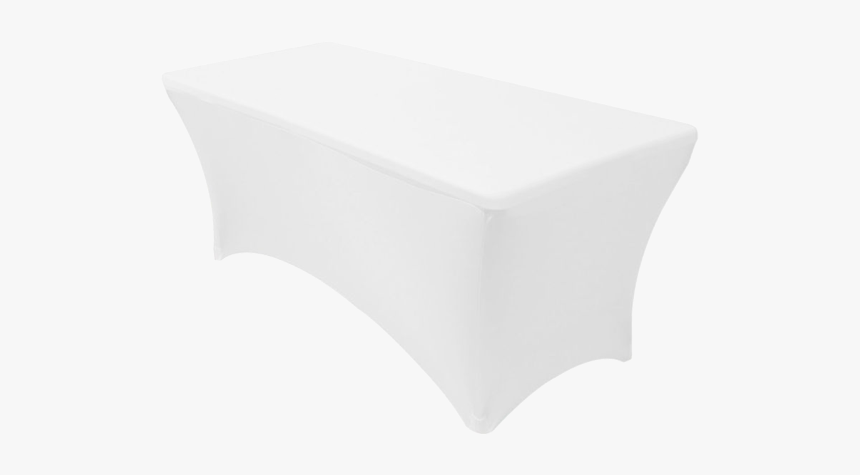 White Tablecloth On Rectangle Table, HD Png Download