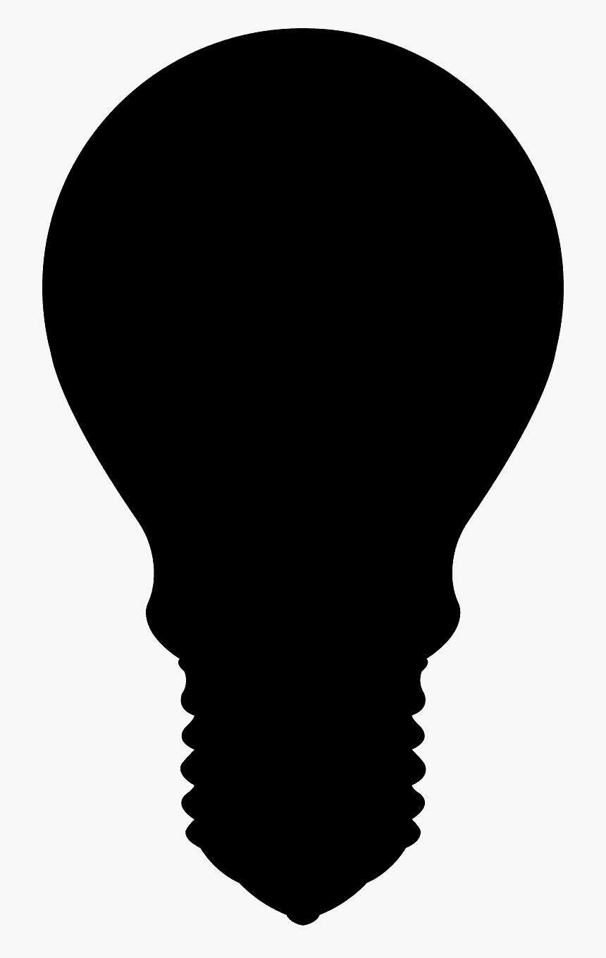 Silhueta De Lâmpada Png, Transparent Png