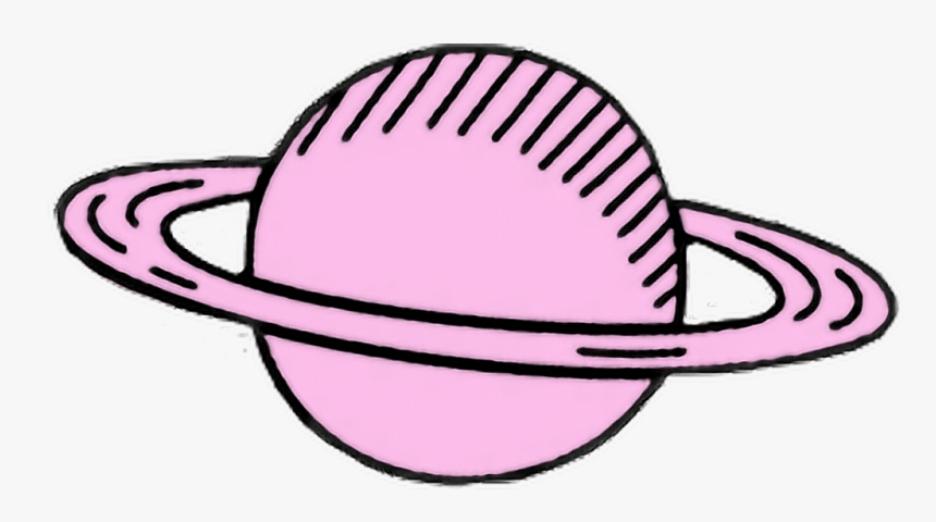 #sticker #pinkaesthetic #pinkpastelcatears #saturn, HD Png Download