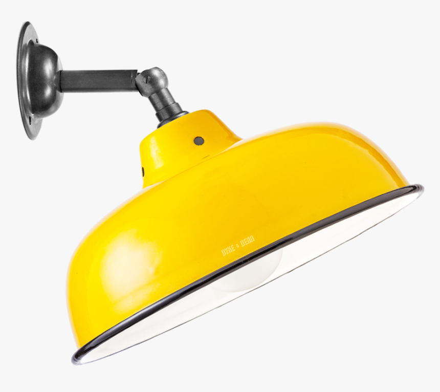 Yellow Neck Vent Shade Wall Lamp - Wall Lamp Blue Png, Transparent Png