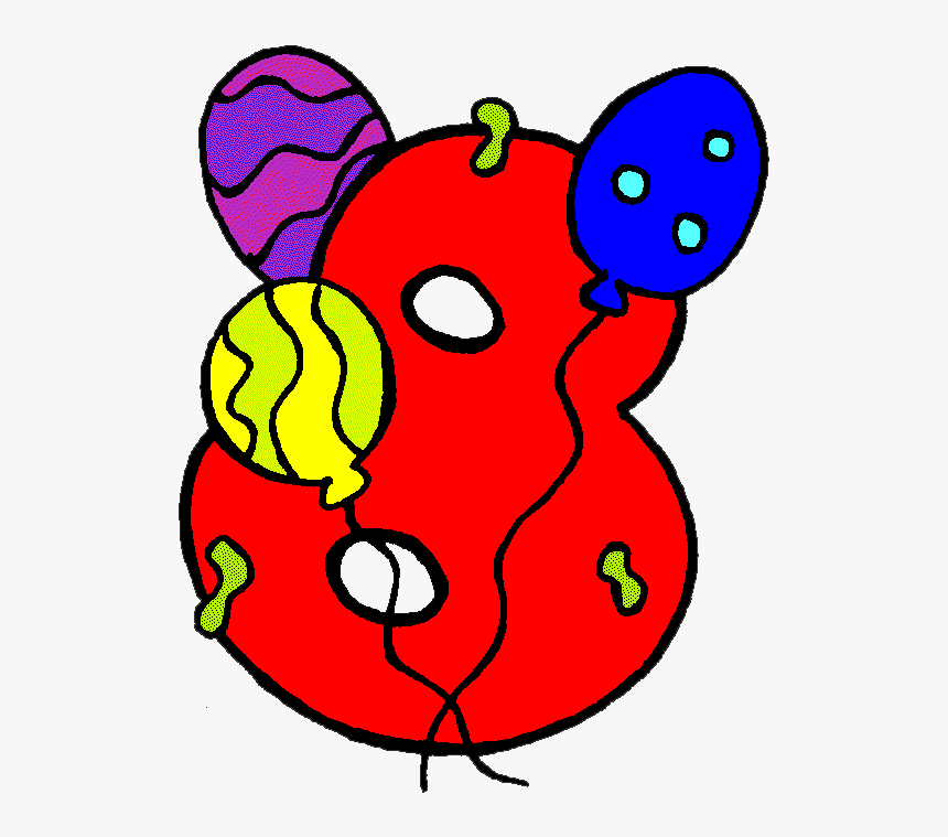 These Are The Numerical Candles, A Number 8, And, A, HD Png Download