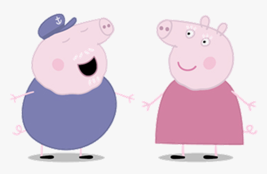 Pigs Clipart Grandma - Peppa Pig Grandpa And Grandma, HD Png Download