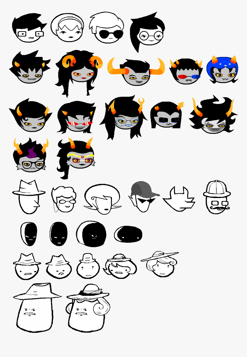 Homestuck Heads, HD Png Download