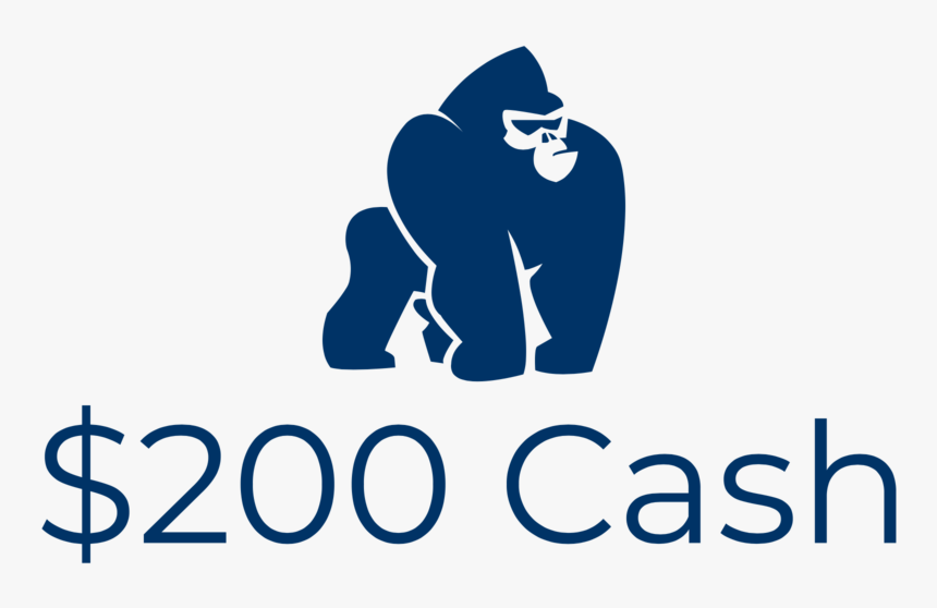 $200 Cash-logo - Western Gorilla, HD Png Download