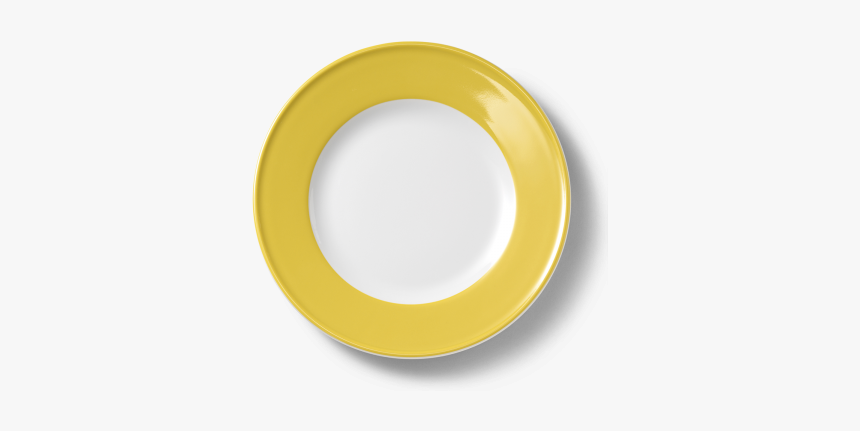 Dessert Plate Yellow - Circle, HD Png Download