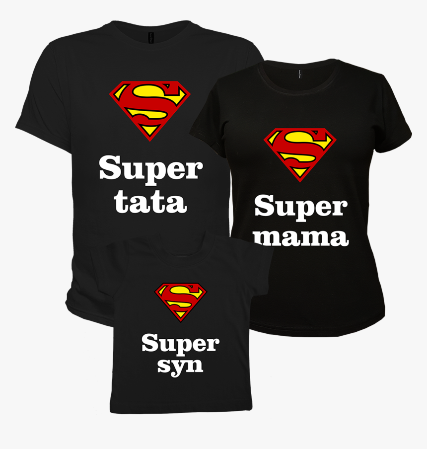 Zestaw Koszulek Super Mama - Superman-classic Logo, HD Png Download