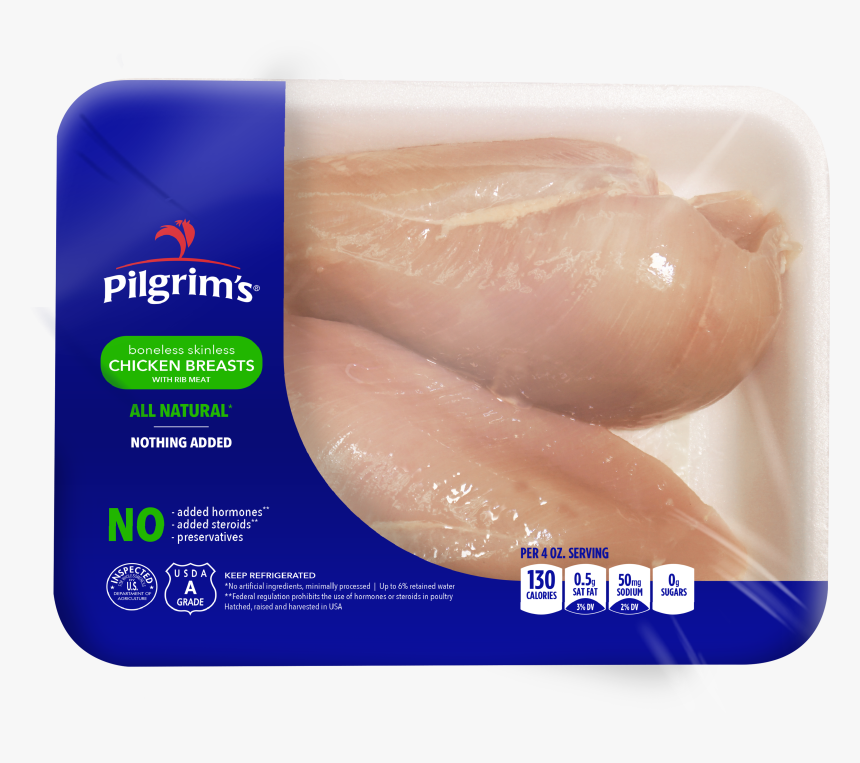 Boneless Skinless Breast With Rib Meat - Chicken Breast, HD Png Download