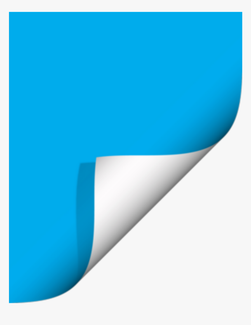 #ftestickers #paper #curled #postit #stickynote #3deffect, HD Png Download