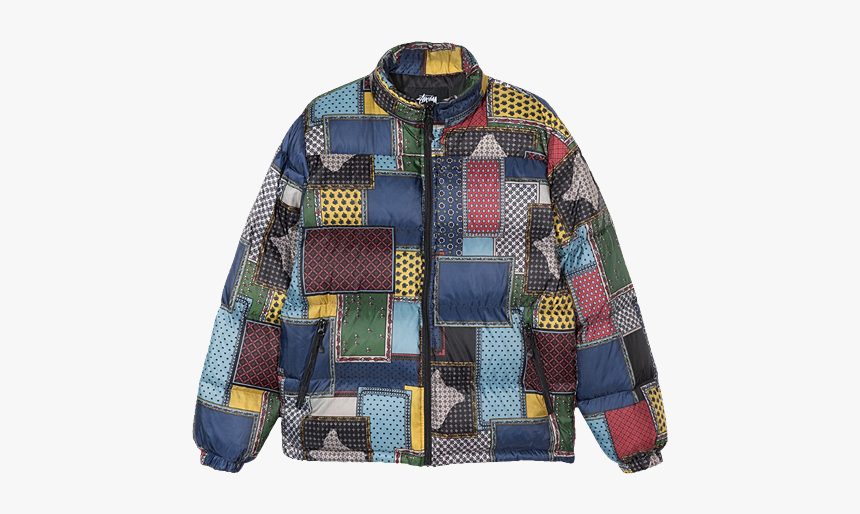 multi logo down puffer jacket