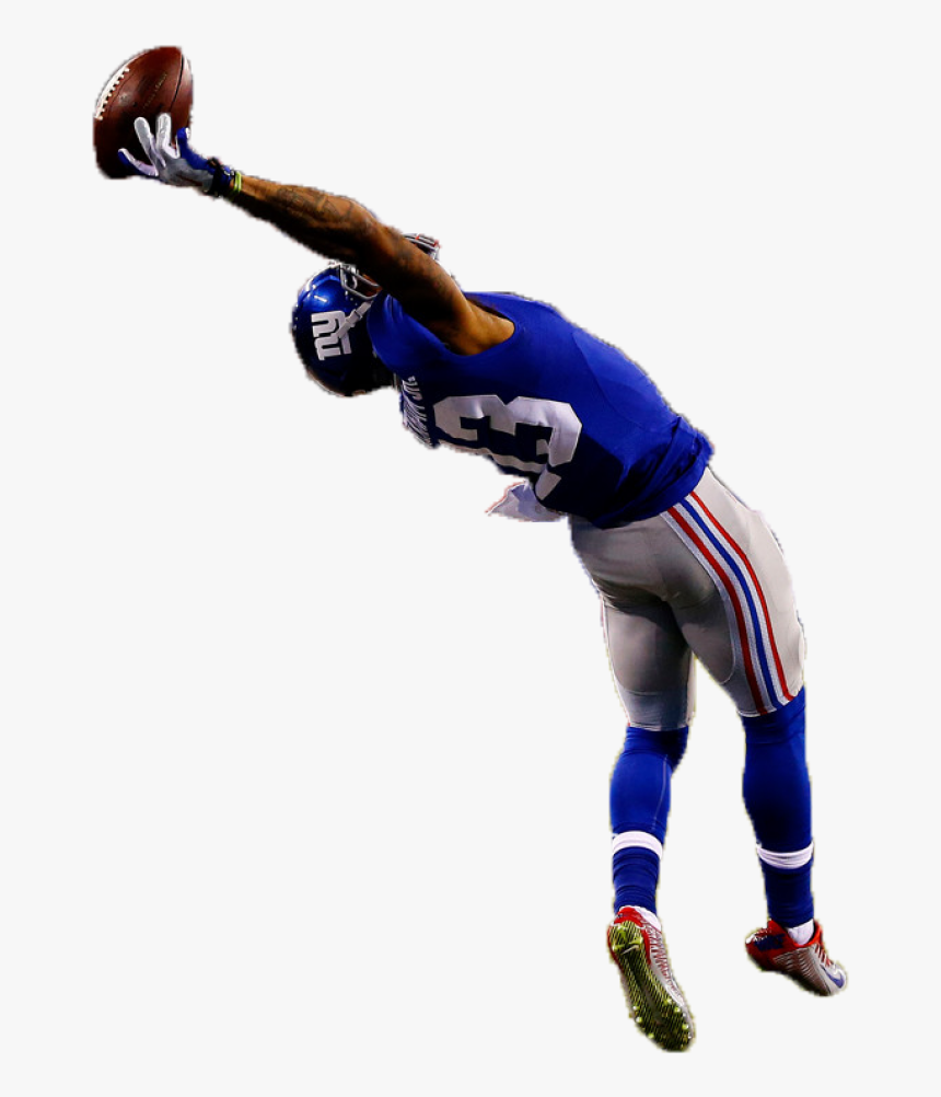American Football Player Catching A Ball Png Image - Football Player Catching Ball, Transparent Png