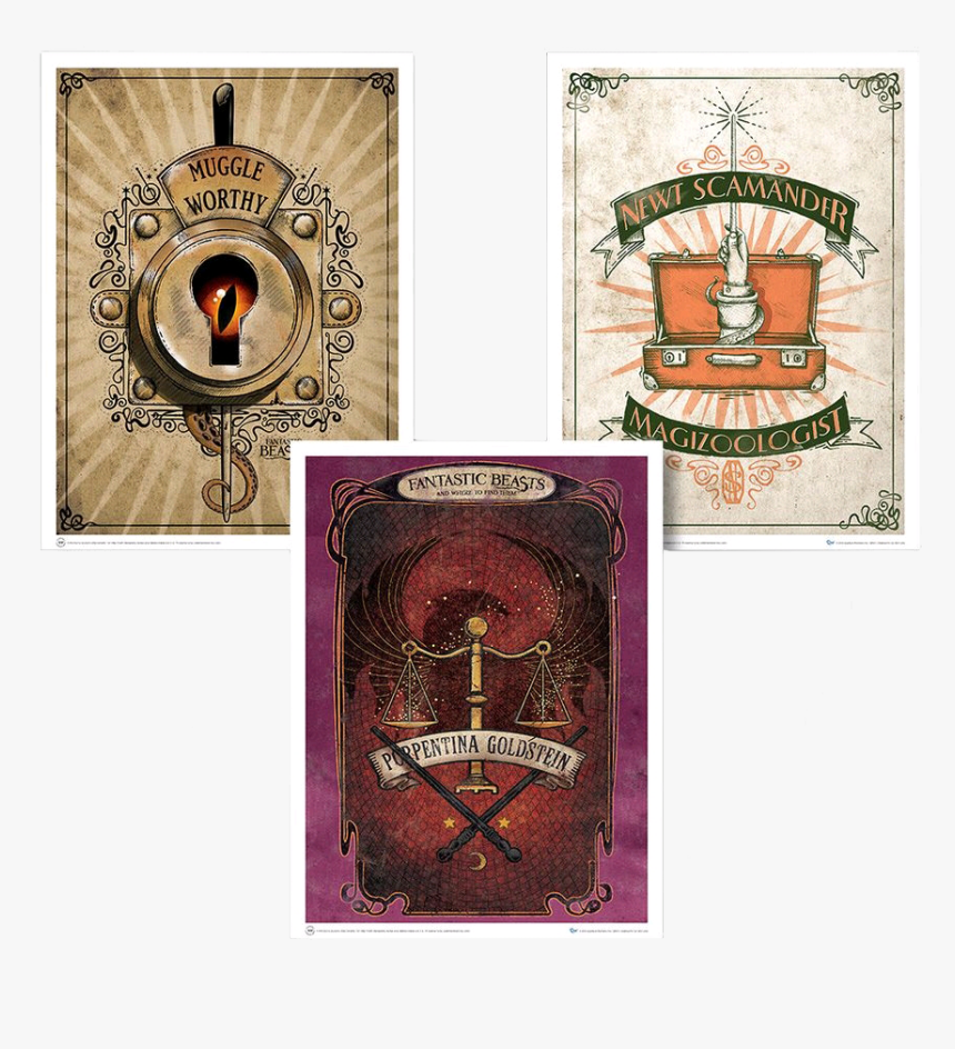 Art Print Set 1 - Poster Fantastic Beasts Art, HD Png Download