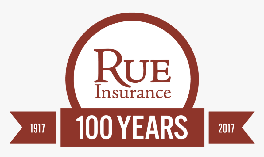 Rue Insurance 100 Years 1917 To 2017 Logo - Graphic Design, HD Png Download