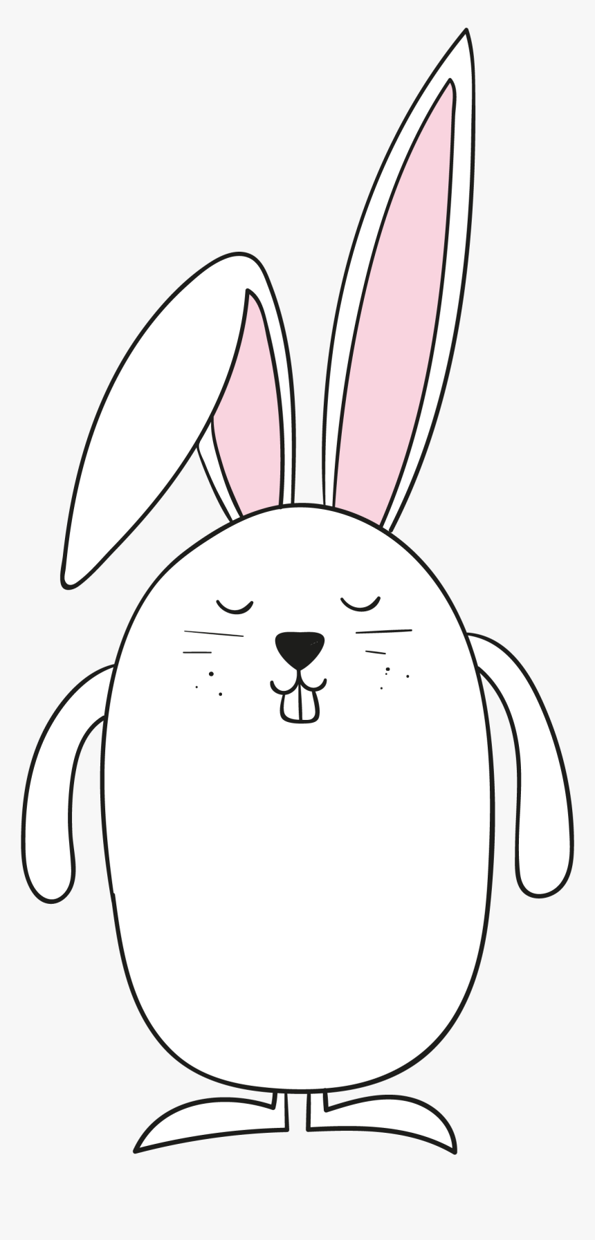 Autumn Mid Rabbit Moon Free Download Image Clipart - Domestic Rabbit, HD Png Download