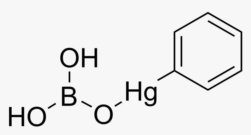 Phenylmercuric Borate - Pyrimidine 5 Boronic Acid, HD Png Download