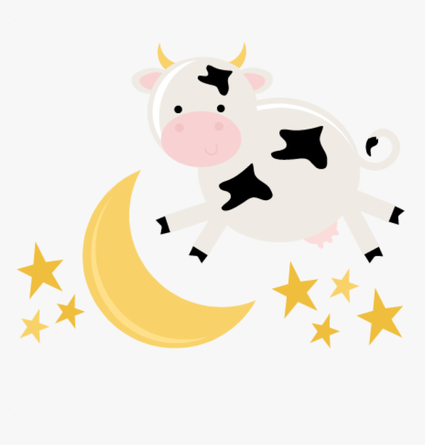 Moon Clipart File - Cow On The Moon, HD Png Download