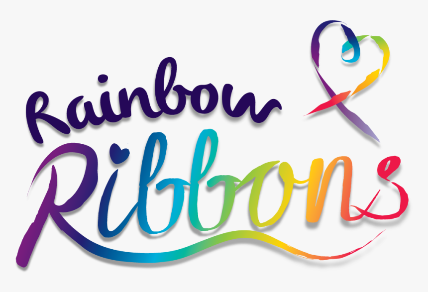 Rainbow Ribbons - Calligraphy, HD Png Download