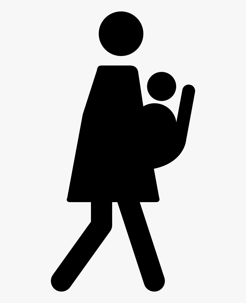 Woman With Baby - Woman With Baby Icon Png, Transparent Png
