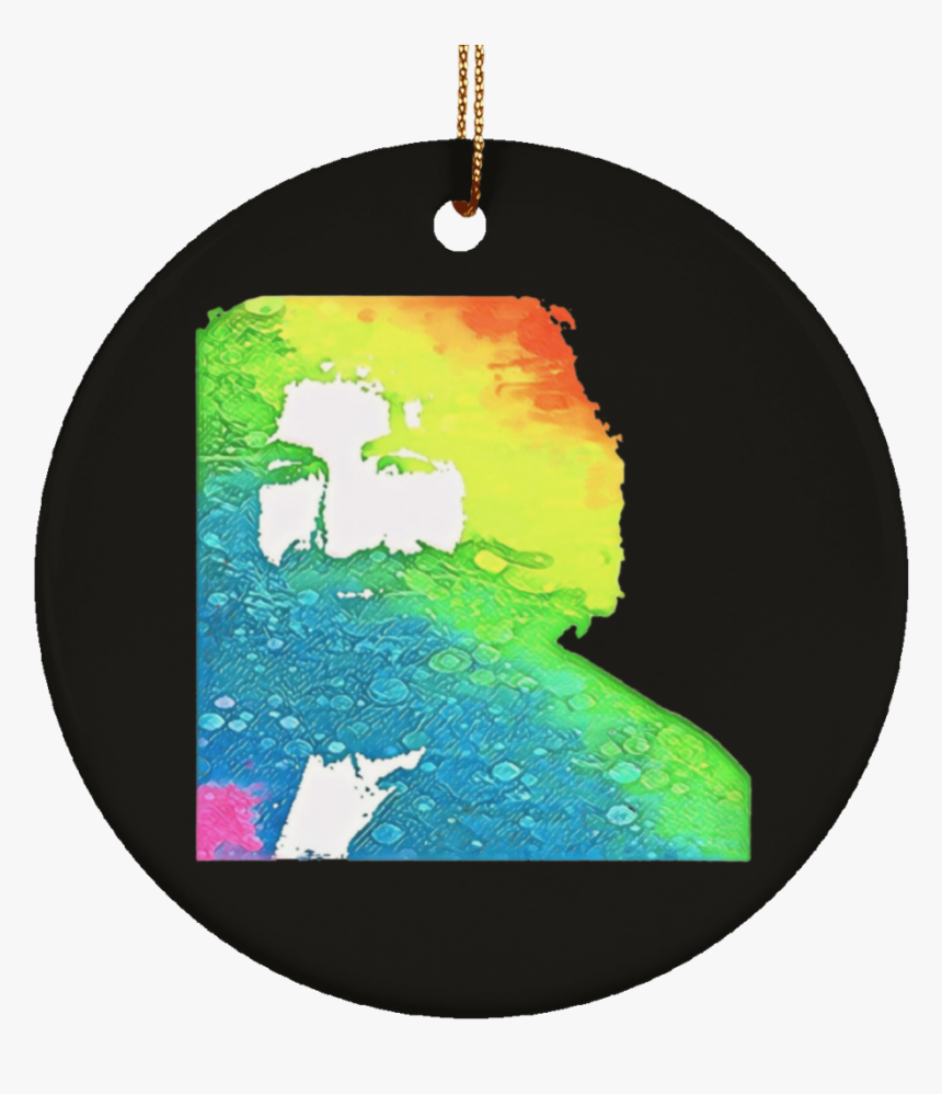 Jerry Rainbow Square Ceramic Circle Tree Ornament - Graphic Design, HD Png Download