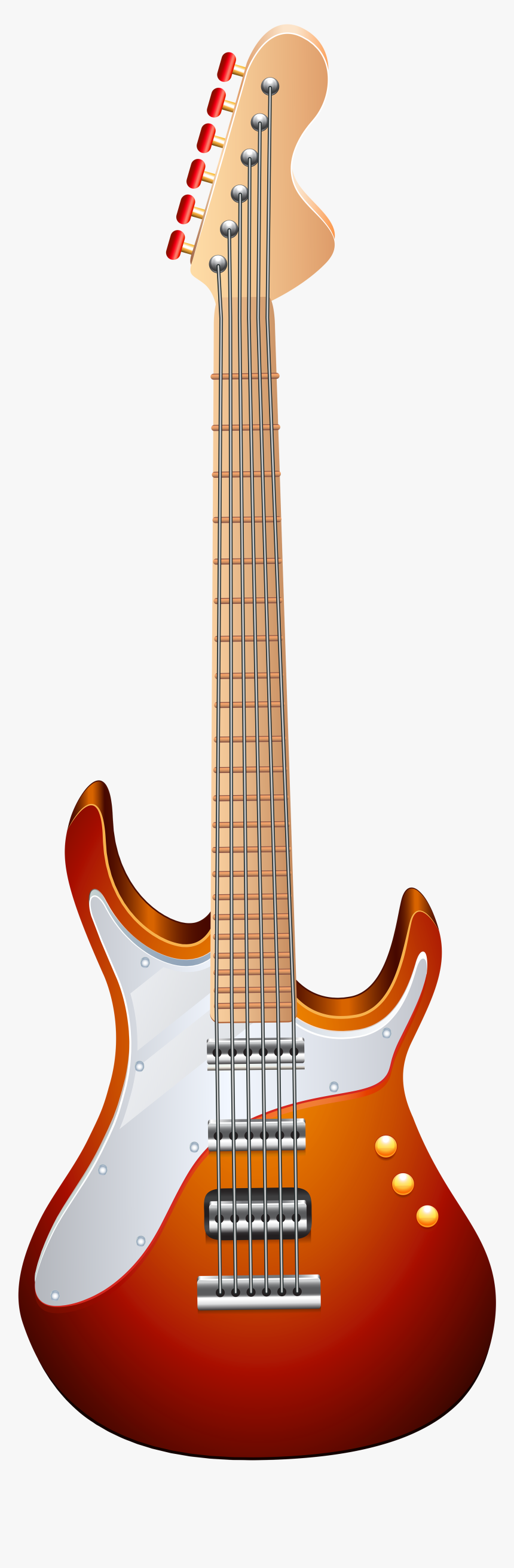 Guitar Transparent Png Clip Art Image - Guitar Clipart Transparent Background, Png Download