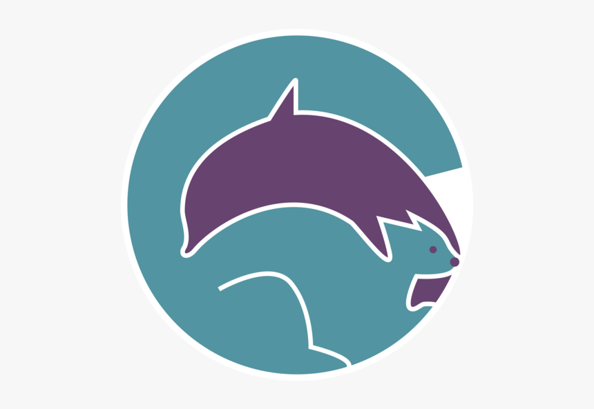 Squirrel Dolphin Logo Concept Concept Icon Minimal - Common Bottlenose Dolphin, HD Png Download