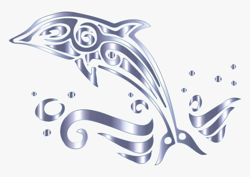 Vector Black And White Library Bottlenose Dolphin Computer, HD Png Download