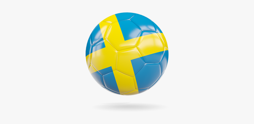 Glossy Soccer Ball - Sweden Football Flag Transparent, HD Png Download