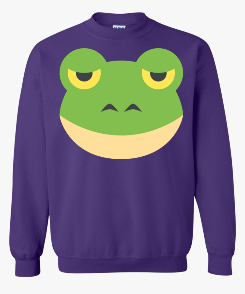 Frog Face Emoji Sweatshirt - Sweater, HD Png Download