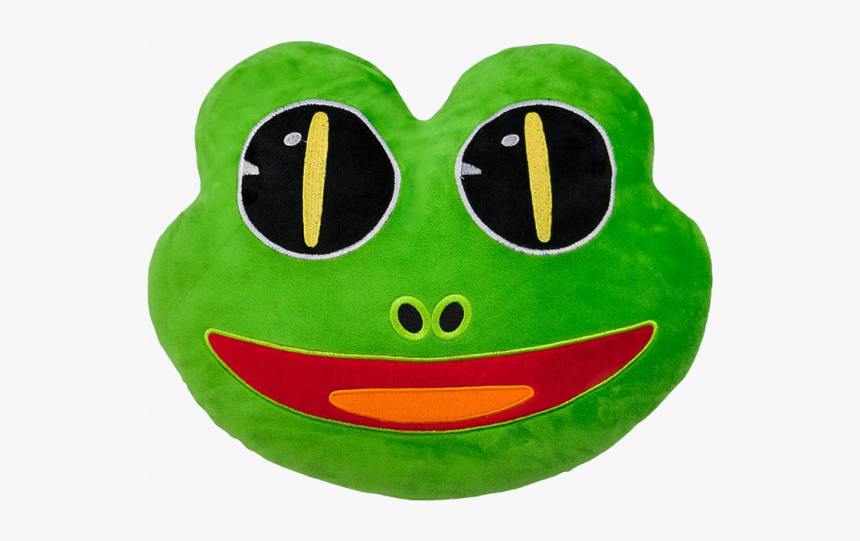 Wholesale Frog Emoji Cushion - Plush, HD Png Download