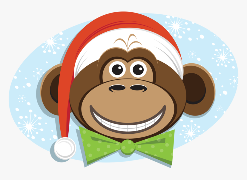 Transparent Christmas In July Png - Santa Monkey, Png Download