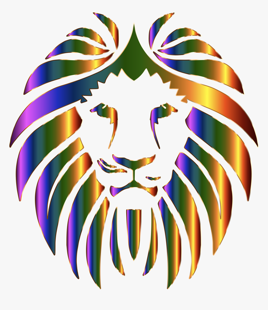 Prismatic No Background Big - Vector Lion Face Png, Transparent Png