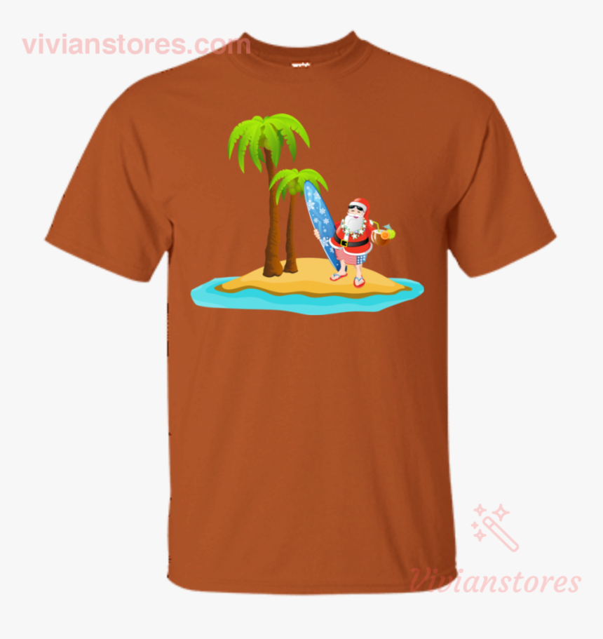 Santa Christmas On July T Shirt Vivianstores - T-shirt, HD Png Download