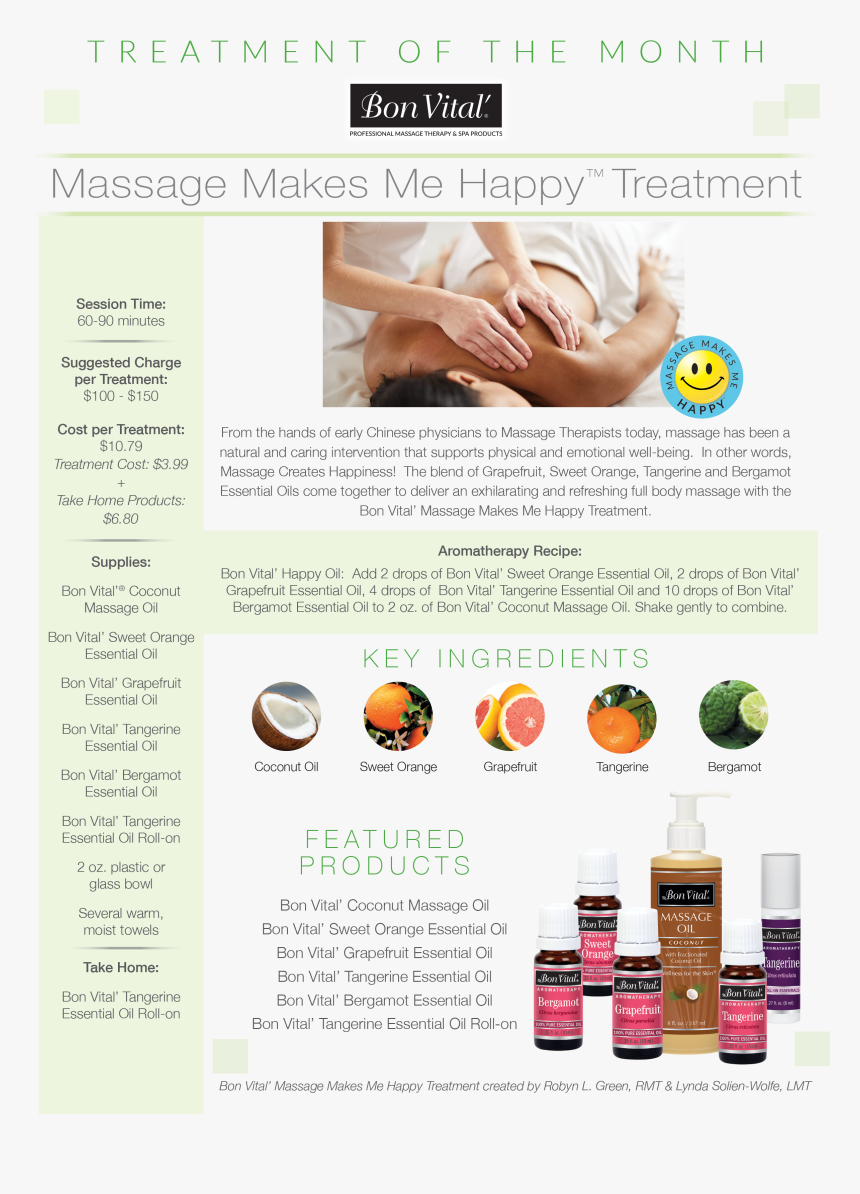Massage Makes Me Happy Treatment, HD Png Download