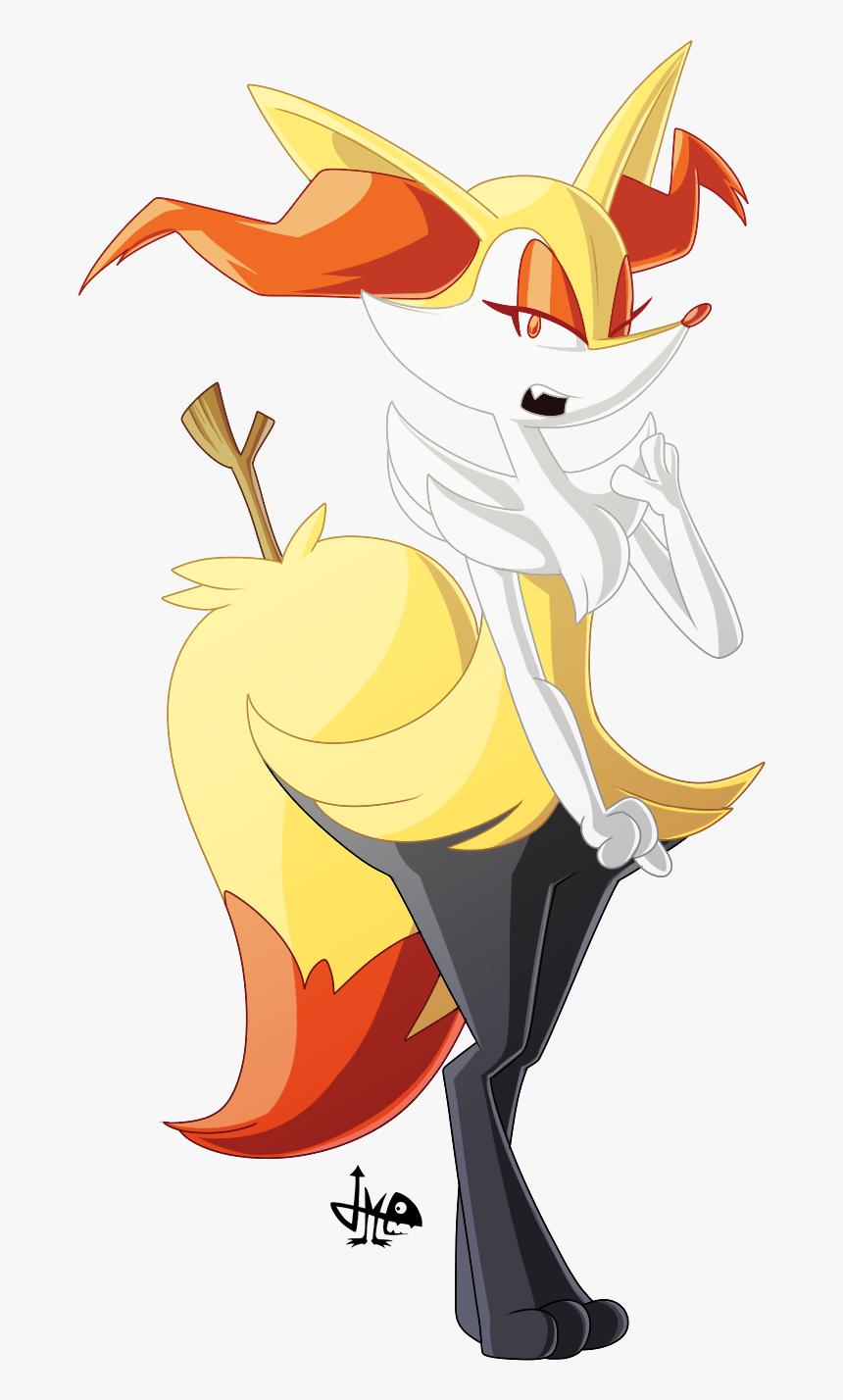 The Braixen , Png Download - Lucario X Braixen Jameart, Transparent Png