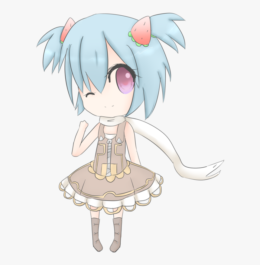 Chibi Girl By Ribbondrop On Clipart Library - Cartoon, HD Png Download