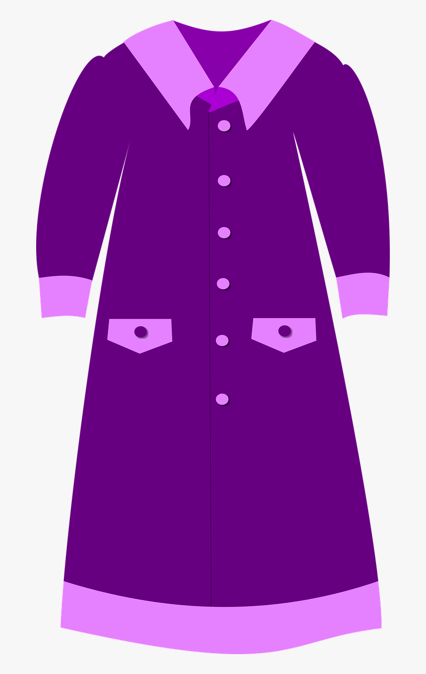 Long Dress Fashion Purple Free Photo - Dress Vector Png Collar, Transparent Png
