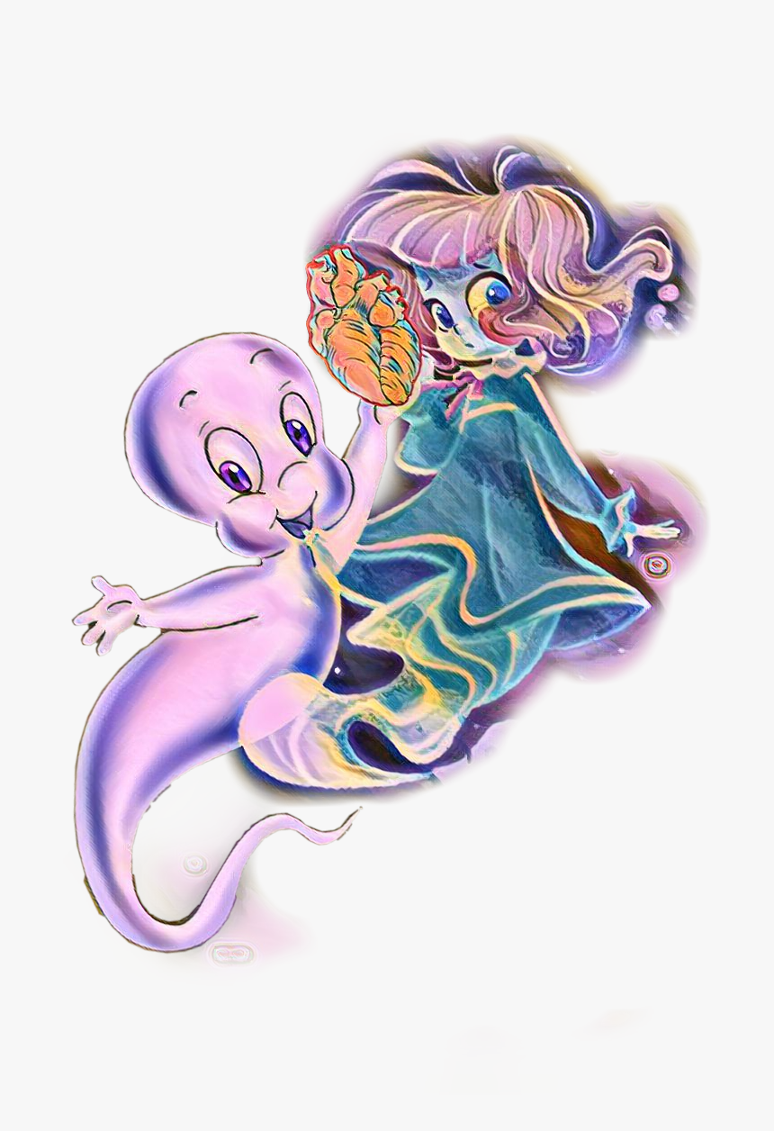 #casper #girfriend #ghost #heart - Illustration, HD Png Download